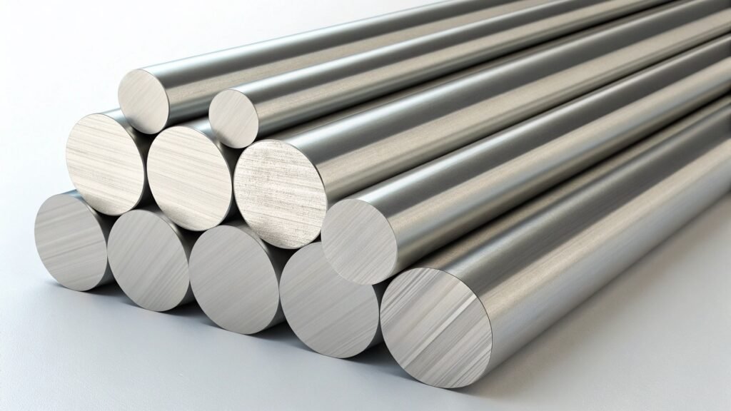 A simplified visual showing the 6061 alloy as a base material, with a heat treatment process (furnace icon) leading to the stronger T6 temper.